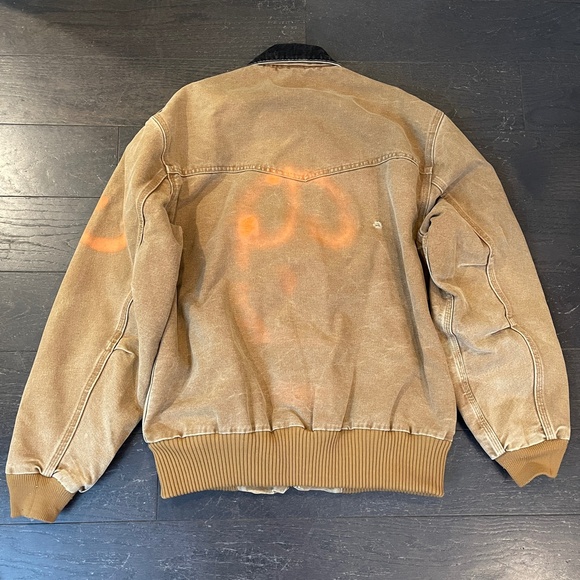 VTG Carhartt Jacket Mens Medium J14 BRN Synovex Choice in brown HTF western coat - Picture 15 of 16